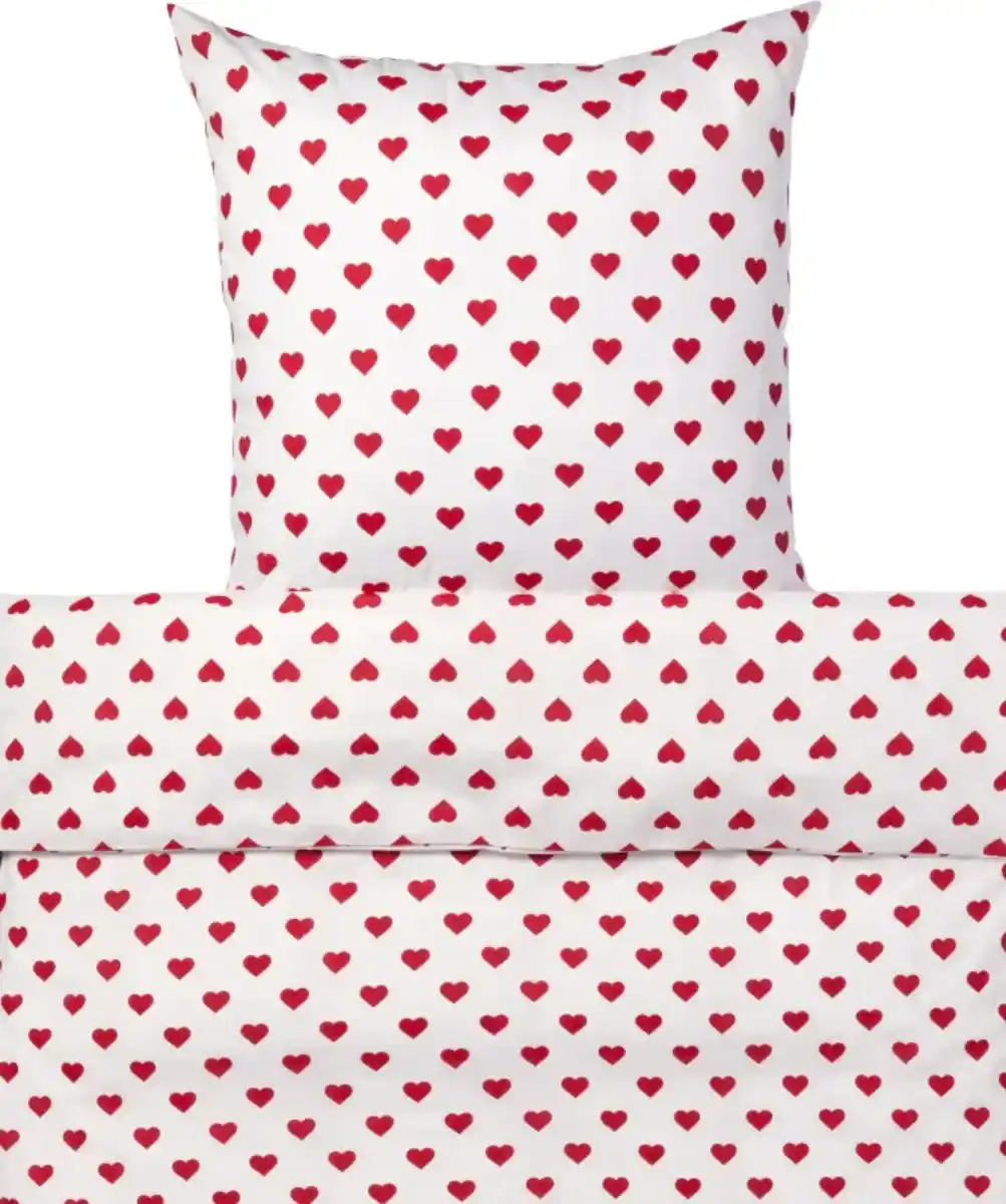 Bild 1 von Polycotton-Bettwäsche, rot bedruckt
