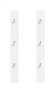 Garderobenpaneel Projekt X Weiß, Weiß, Weiß Hochglanz