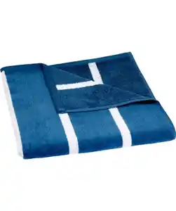 Strandlaken mit Streifenmuster, blau