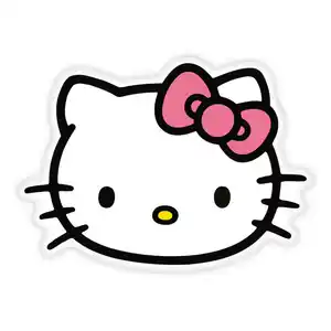 Herding Zierkissen Hello Kitty, Rosa, Schwarz, Weiß, Textil, Kinder, Füllung: Schaumstoff, 36x26 cm, Oeko-Tex® Standard 100, pflegeleicht, Wohntextilien, Kissen, Dekokissen