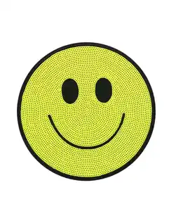 Bügelflicken mit Pailletten, gelb