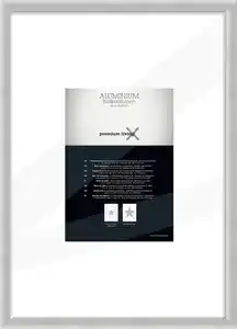 Bilderrahmen Aluminium ca. 42/59,4cm, Silberfarben