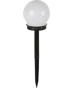 Solarleuchte Kugel, weiß