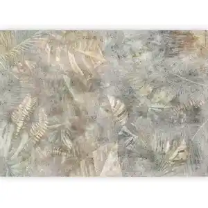 Fototapete Morning Moment Salbeigrün/Grauweiß, Salbeigrün, Grauweiß