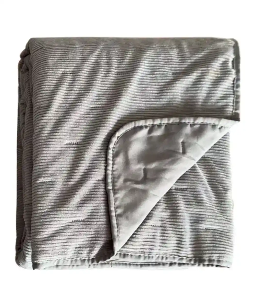 Bild 1 von Geprägte Cord-Tagesdecke, anthrazit