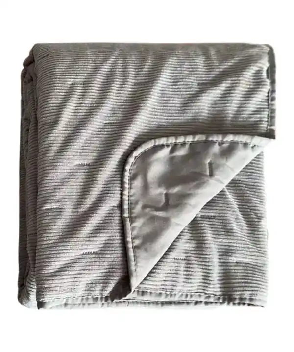Bild 1 von Geprägte Cord-Tagesdecke, anthrazit