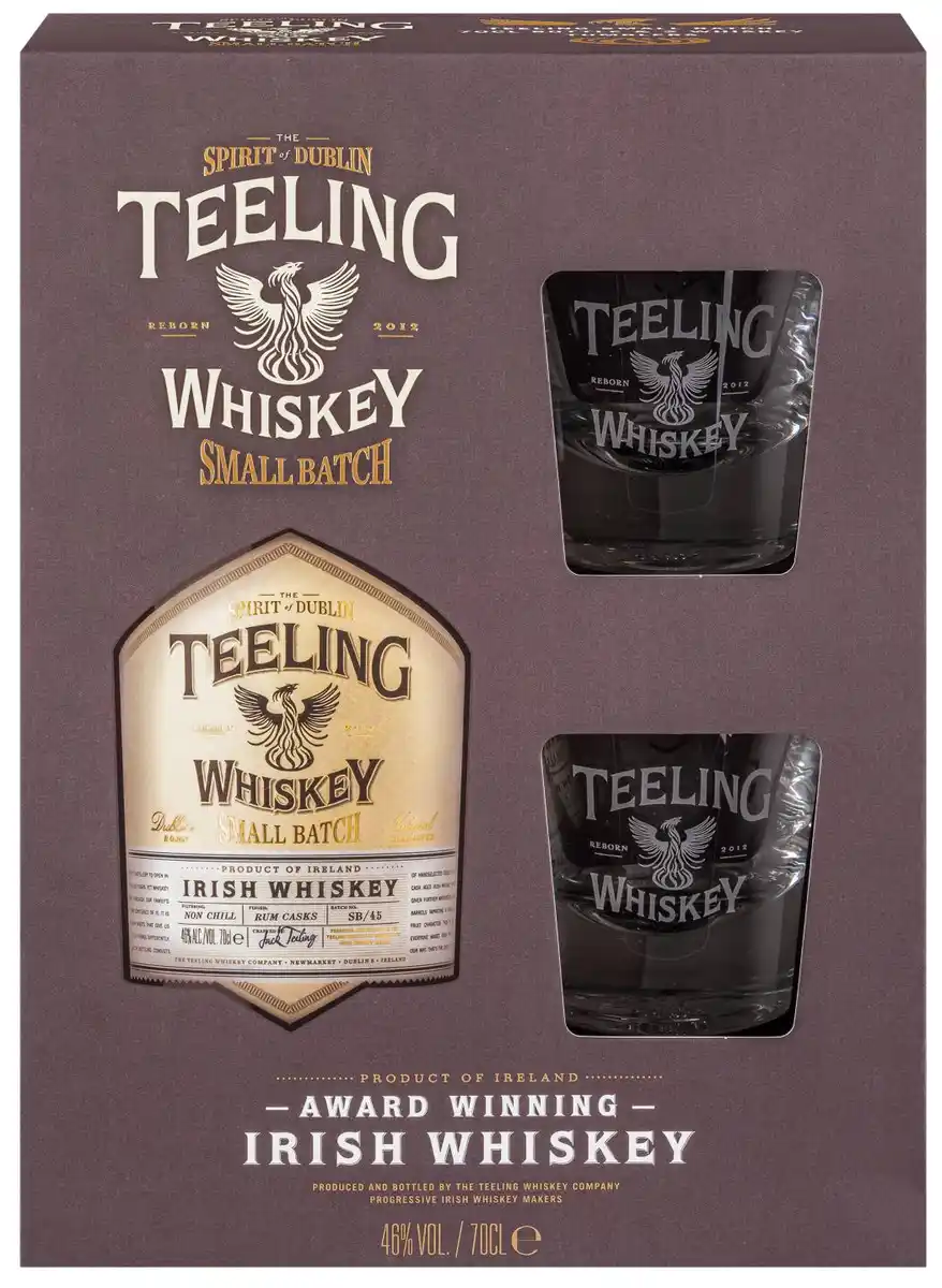 Bild 1 von TEELING Irish Whiskey Small Batch, 0,7-l-Fl.