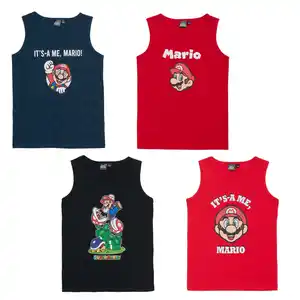 Kinder-Unterhemden »Super Mario«, 2-St.-Packg.