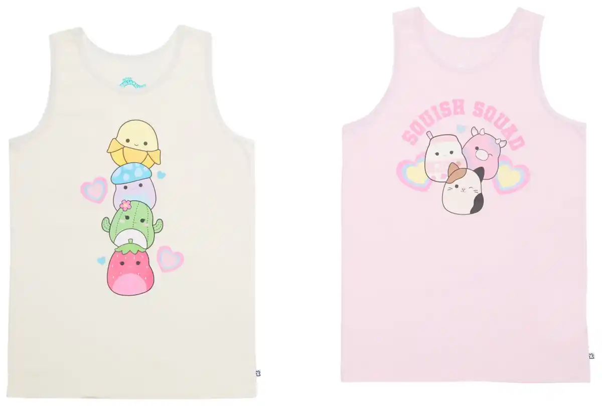 Bild 2 von Kinder-Unterhemden »Squishmallows«, 2-St.-Packg.