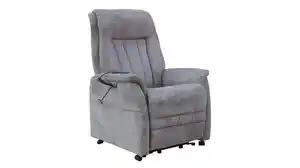 Fernsehsessel Webstoff taupe - 2 Motoren - Aufstehhilfe - SIENA