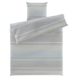 NOVITESSE Baumwolle Viskose-Bettwäsche, Streifen, 135 x 200 cm + 80 x 80 cm