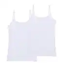 Bild 1 von UP2FASHION BASICS Damen Basic-Unterhemd 2er Pack, Weiß, S
