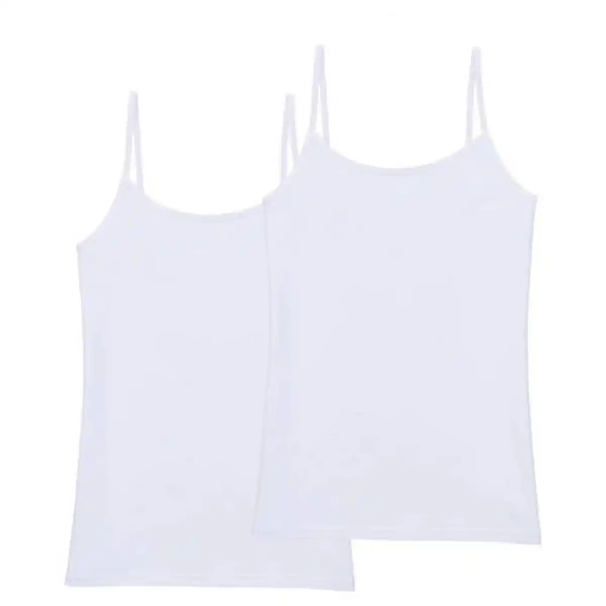 Bild 1 von UP2FASHION BASICS Damen Basic-Unterhemd 2er Pack, Weiß, S