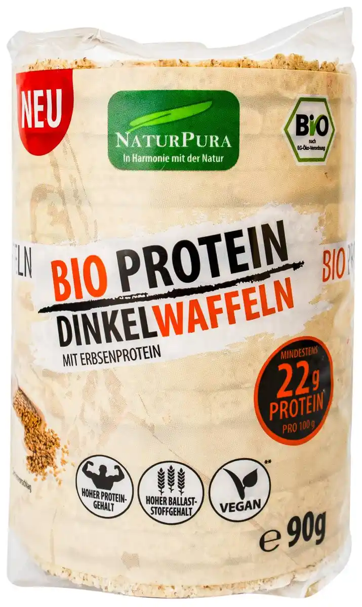 Bild 1 von NATURPURA Bio-Protein-Dinkelwaffeln, 90-g-Packg.