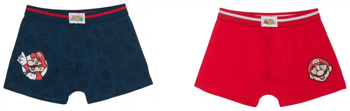 Bild 2 von Kinder-Retroboxer »Super Mario«, 2-St.-Packg.