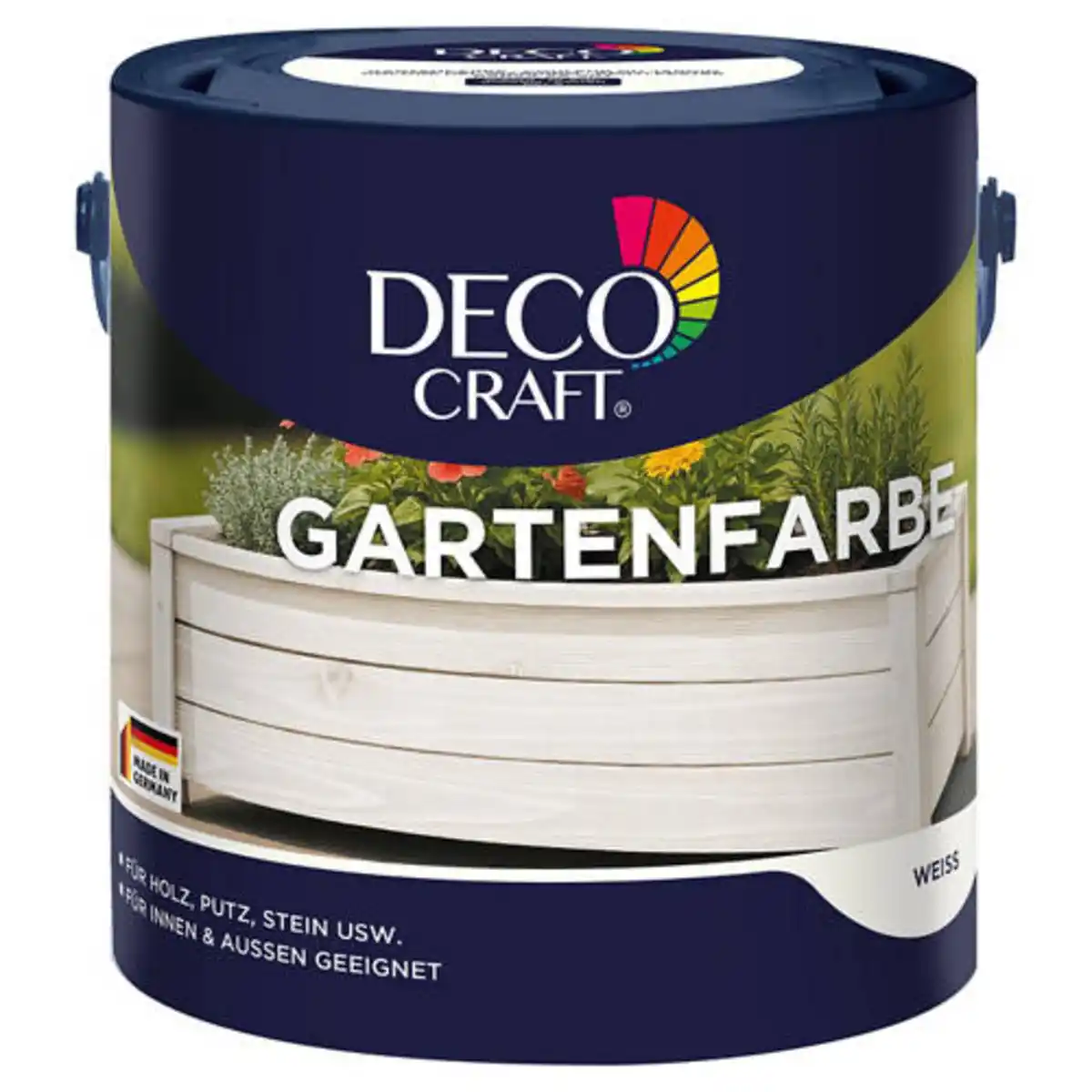 Bild 1 von DECO CRAFT Outdoorfarbe Holz 2,5 l, Weiß