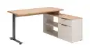 Bild 1 von Eck-Schreibtisch Kaschmir-beige Artisan Eiche 140 cm - SYNOS