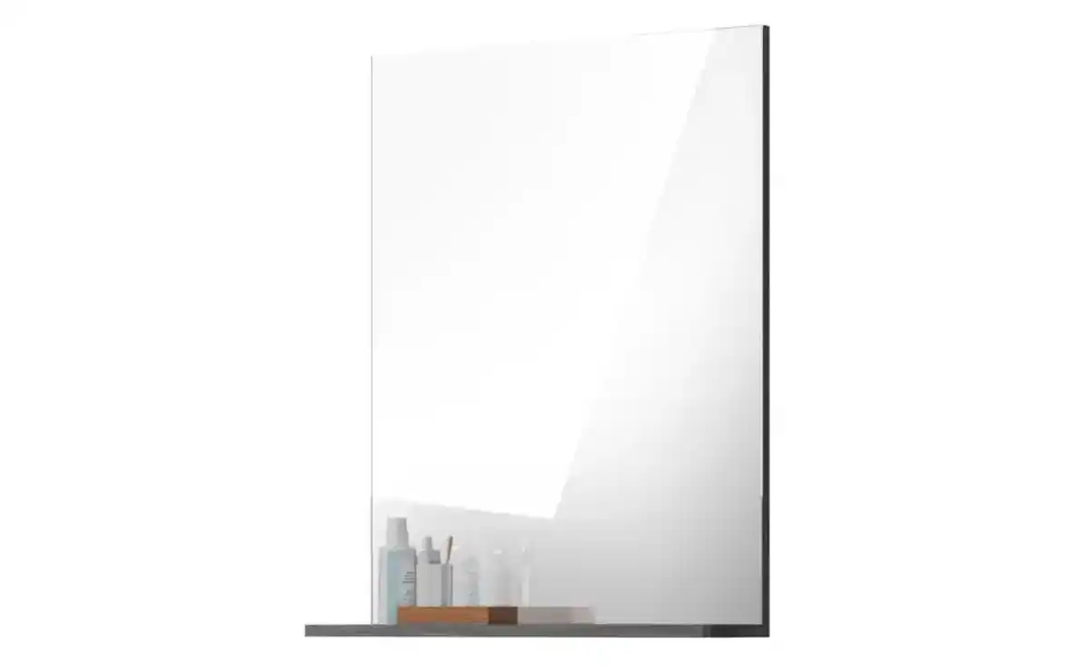 Bild 2 von Badspiegel SCHLOONSEE, Breite 60cm, 1 Ablageboden, hochwertiges Spiegelglas, in verschiedenen Farben erhältlich, Badmöbel, Spiegel, Badezimmer Schloonsee
