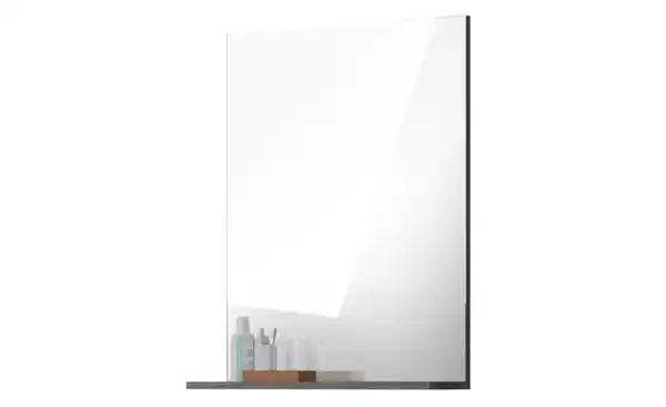 Bild 2 von Badspiegel SCHLOONSEE, Breite 60cm, 1 Ablageboden, hochwertiges Spiegelglas, in verschiedenen Farben erhältlich, Badmöbel, Spiegel, Badezimmer Schloonsee