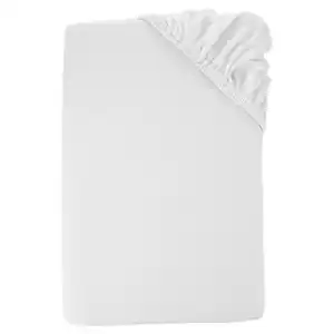 NOVITESSE Jersey Spannbetttuch Komfortgröße, Weiß