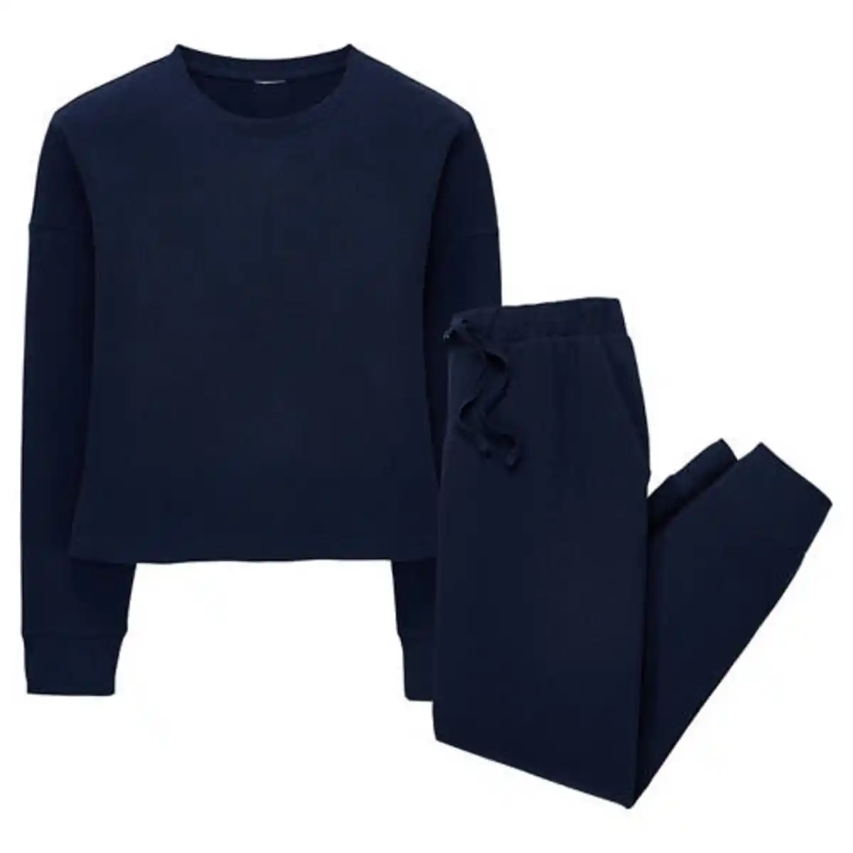 Bild 1 von UP2FASHION WOMEN Damen Waffle-Pyjama, Marineblau, S 36/38