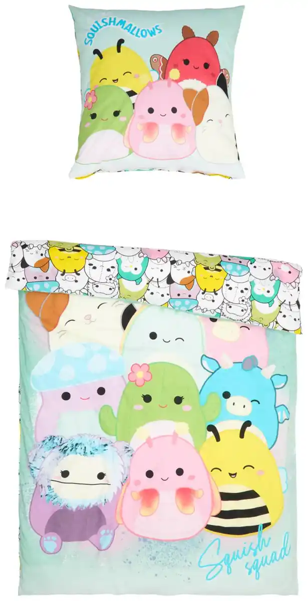 Bild 2 von Bettwäsche-Set »Squishmallows«, 2-teilig