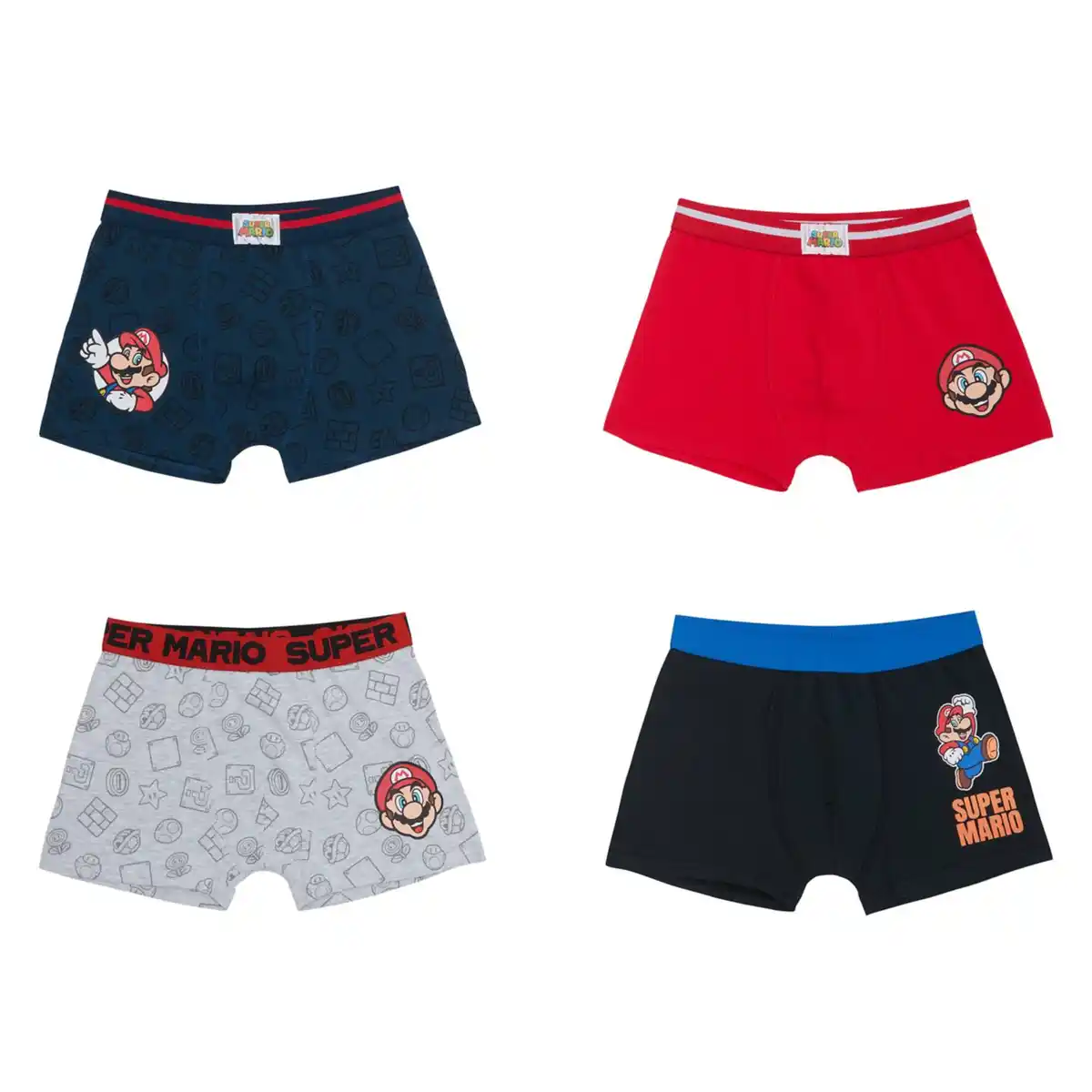 Bild 1 von Kinder-Retroboxer »Super Mario«, 2-St.-Packg.