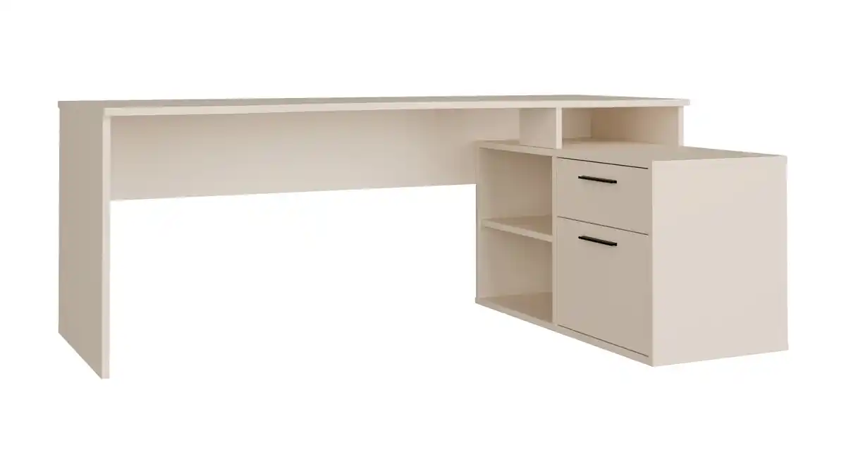Bild 1 von Eck-Schreibtisch beige 200 x 122 cm - TEZAUR
