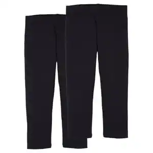 UP2FASHION BASICS Damen Capri-Leggings 2er Pack, Schwarz, S 36/38