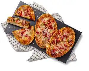 Vegetarische Pizza mit Blumenkohl, Stück