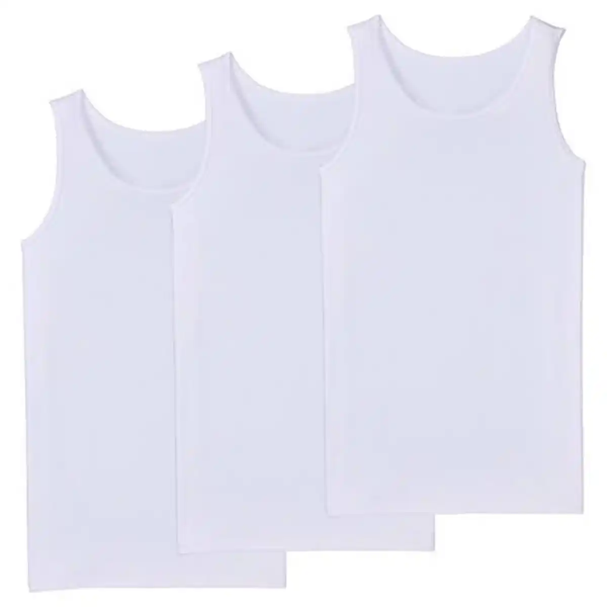 Bild 1 von UP2FASHION BASICS Herren Basic-Tanktop 3er Pack, Weiß, Gr. M