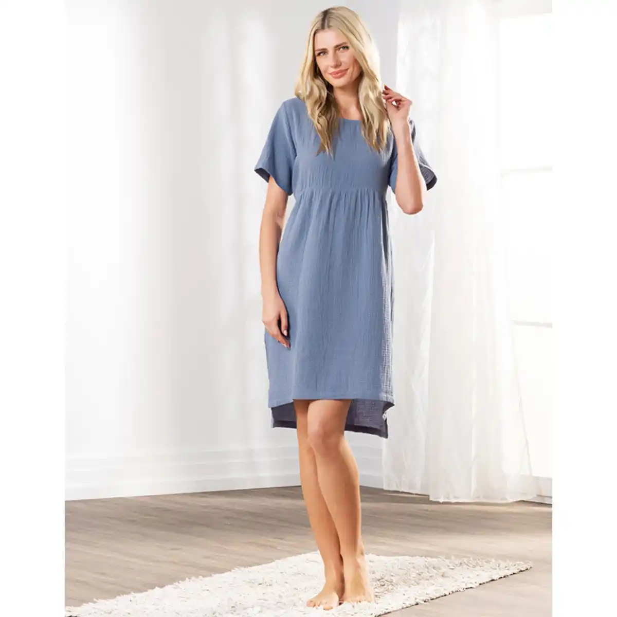 Bild 1 von Ellenor Musselin-Nachthemd