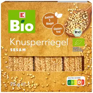 K-BIO Bio-Knusperriegel, 3 St. = 75-g-Packg.