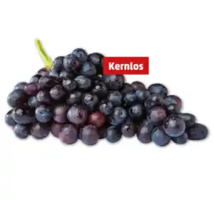 Dunkle, kernlose Tafeltrauben
