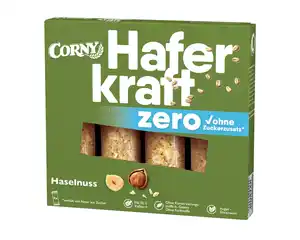 Corny Haferkraft Haselnuss Zero 140g