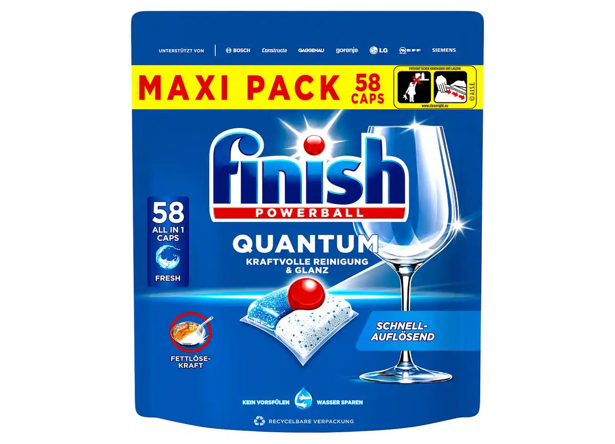 Bild 1 von finish Powerball Quantum All in 1 Spülmaschinentabs