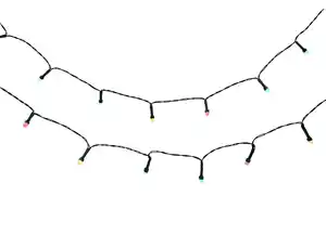 LED Solar-Lichterkette 100 bunte LEDs