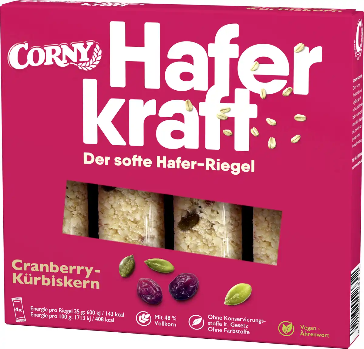Bild 1 von Corny Haferkraft Cranberry-Kürbiskern 140g