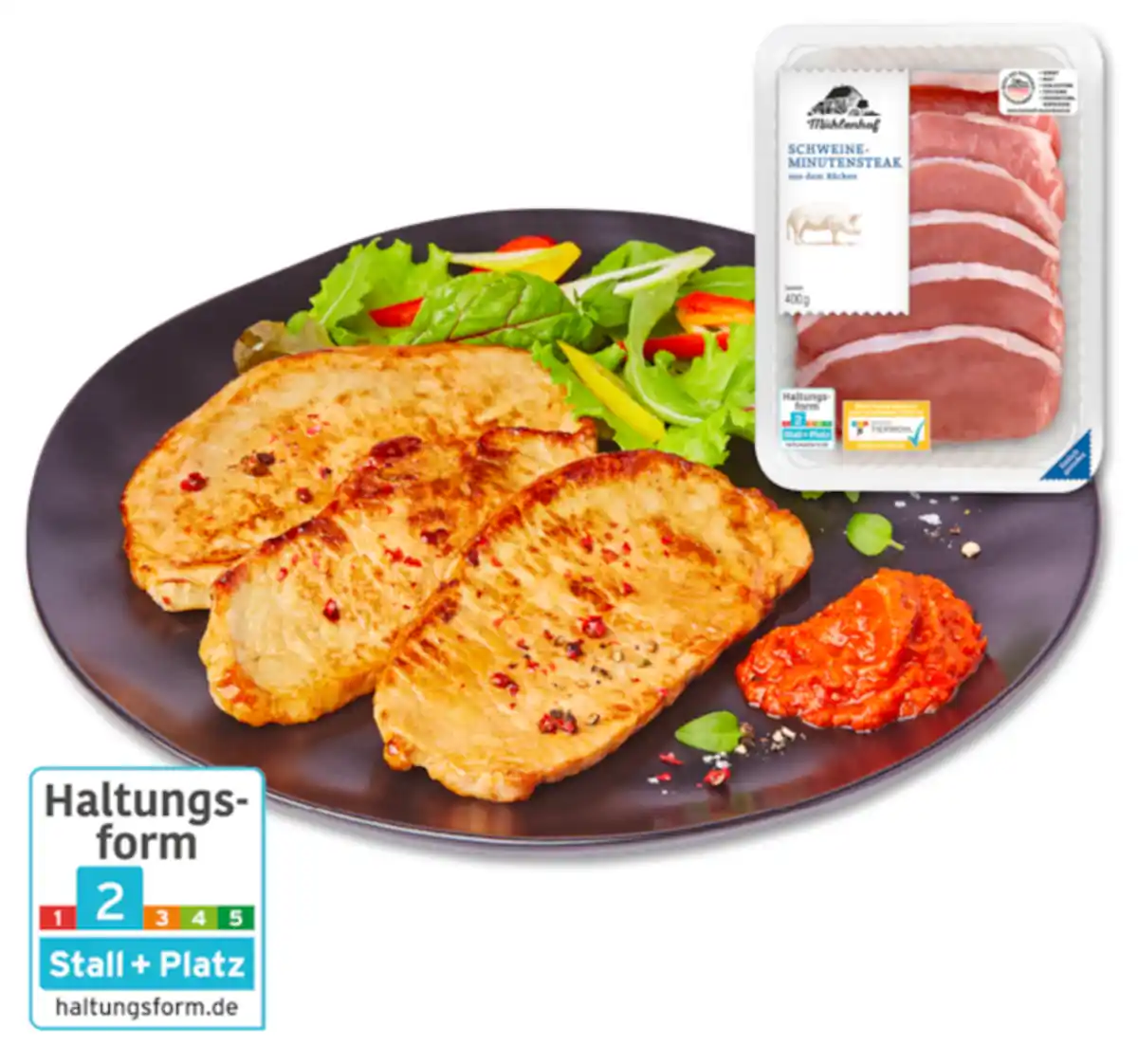 Bild 1 von MÜHLENHOF Frische Schweine-Minutensteaks