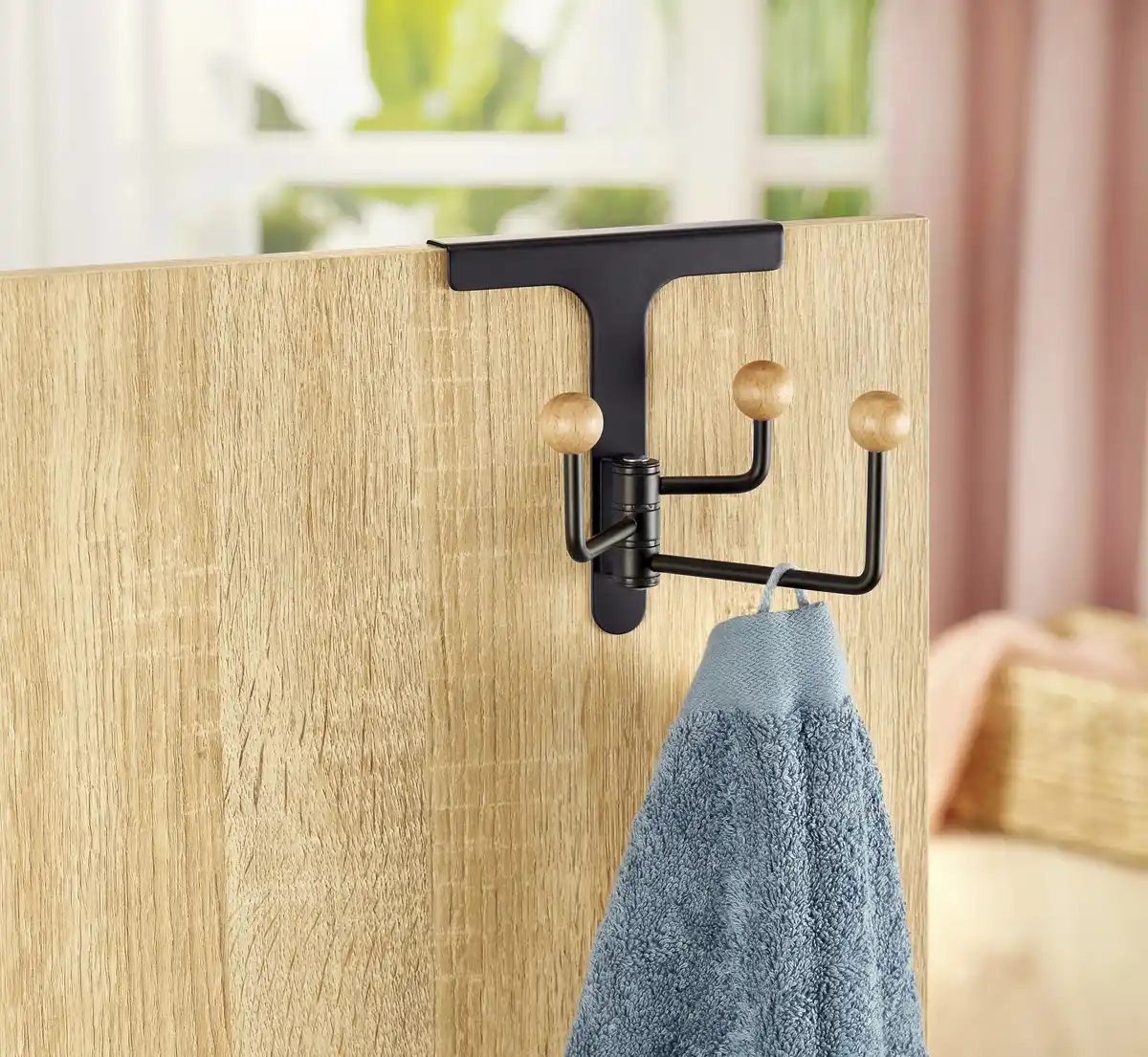 Bild 3 von IDEENWELT Drehbare Türhaken Schwarz