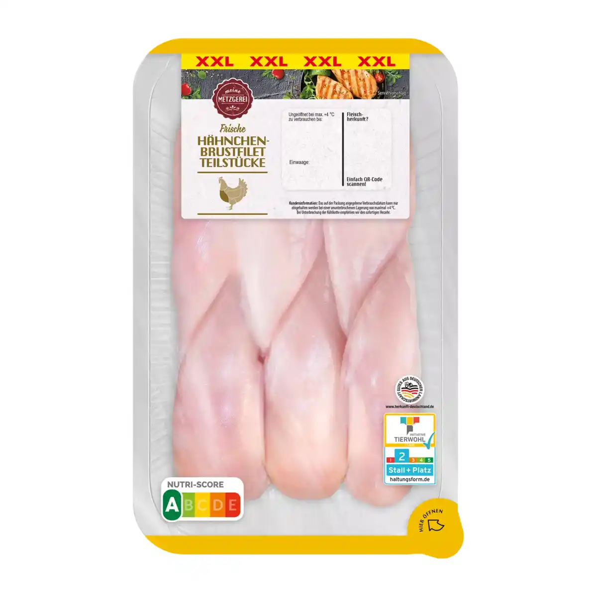 Bild 1 von MEINE METZGEREI Hähnchenbrustfilet-Teilstücke XXL