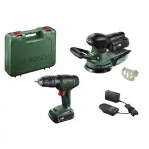 BOSCH HOME & GARDEN DIY-Set, UniversalImpact 18V+AdvancedOrbit 18V+AL18V-20, inkl. 2x Akku (2 Ah), Ladegerät AL18V-20