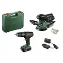 Bild 1 von BOSCH HOME & GARDEN DIY-Set, UniversalImpact 18V+AdvancedOrbit 18V+AL18V-20, inkl. 2x Akku (2 Ah), Ladegerät AL18V-20