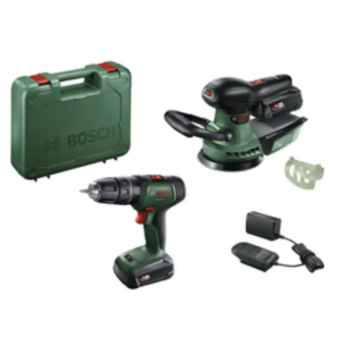 Bild 1 von BOSCH HOME & GARDEN DIY-Set, UniversalImpact 18V+AdvancedOrbit 18V+AL18V-20, inkl. 2x Akku (2 Ah), Ladegerät AL18V-20