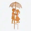 Bild 2 von Solarstab "Pärchen" aus Metall, Höhe ca. 47 cm