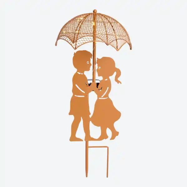 Bild 2 von Solarstab "Pärchen" aus Metall, Höhe ca. 47 cm