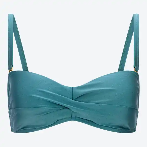 Bild 3 von Damen-Bikini-Oberteil aus glänzendem Stoff