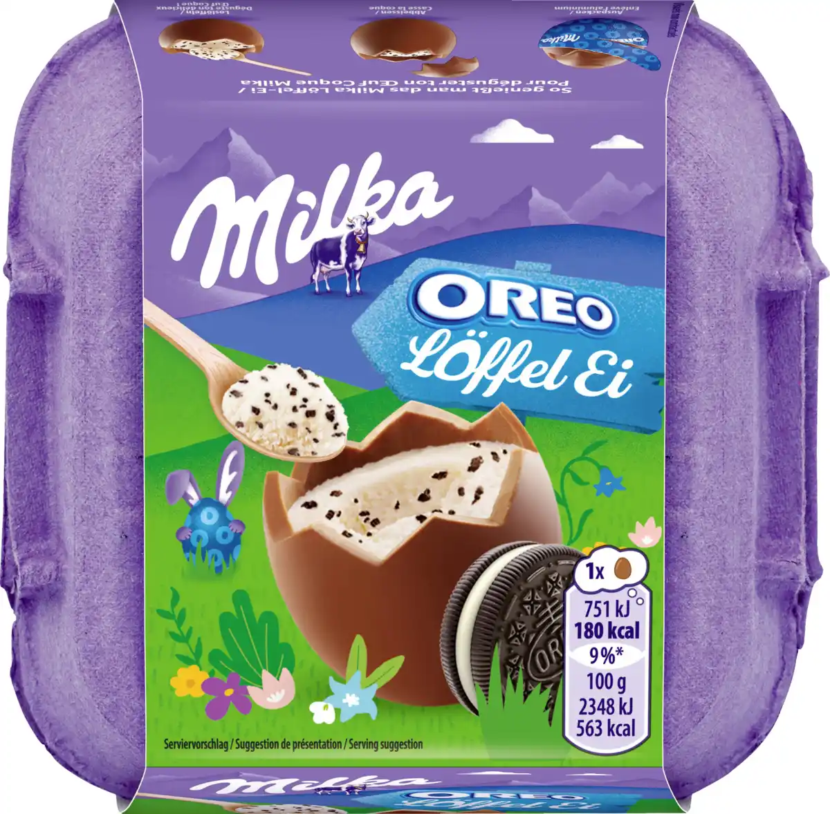 Bild 1 von Milka Löffel-Ei Oreo, 128 g
