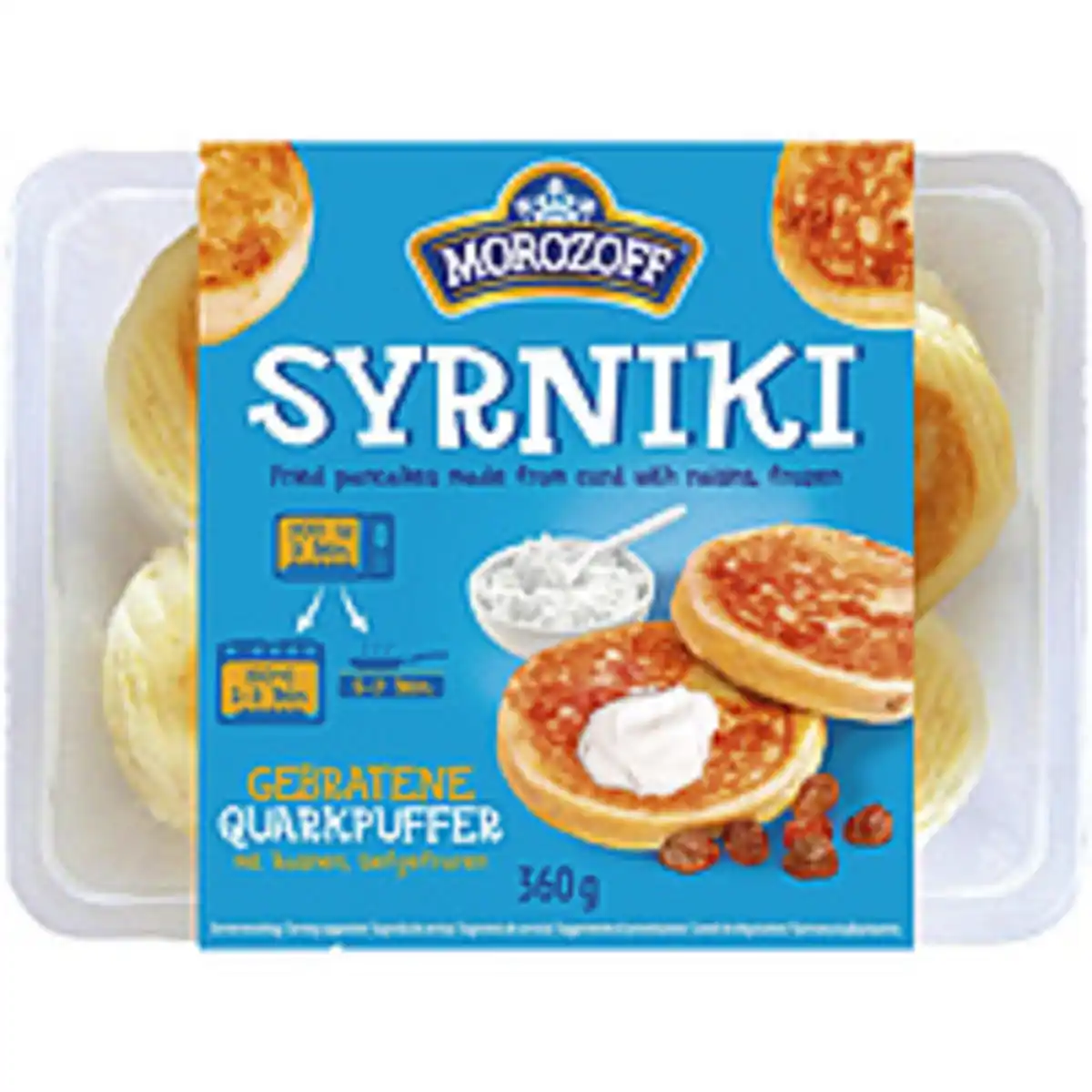 Bild 1 von "MOROZOFF" Gebratene Quarkpuffer mit Rosinen, tiefgefroren