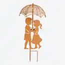 Bild 3 von Solarstab "Pärchen" aus Metall, Höhe ca. 47 cm